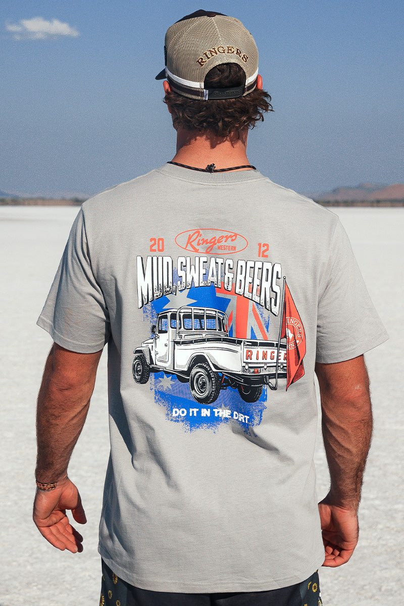 Ringers Western Mud Sweat Beers Mens Loose Fit T Shirt - 2