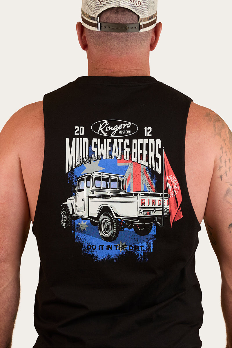 Ringers Western Mud Sweat Beers Mens Muscle Tank - 5