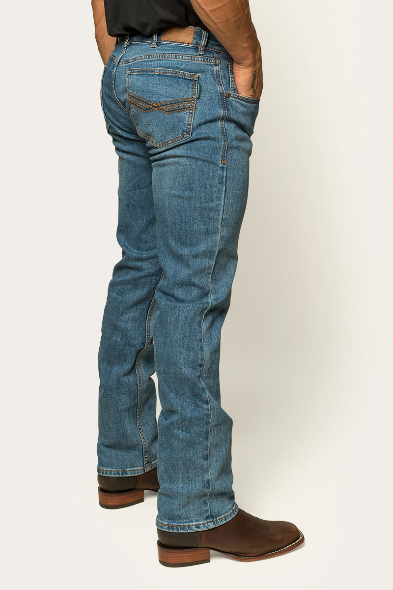 Ringers Western Muster Mens Mid Rise Slim Straight Fit Jeans - 16