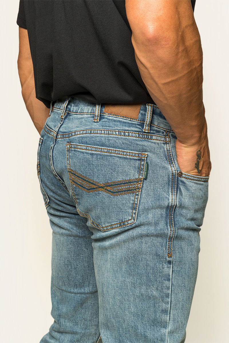 Ringers Western Muster Mens Mid Rise Slim Straight Fit Jeans - 21