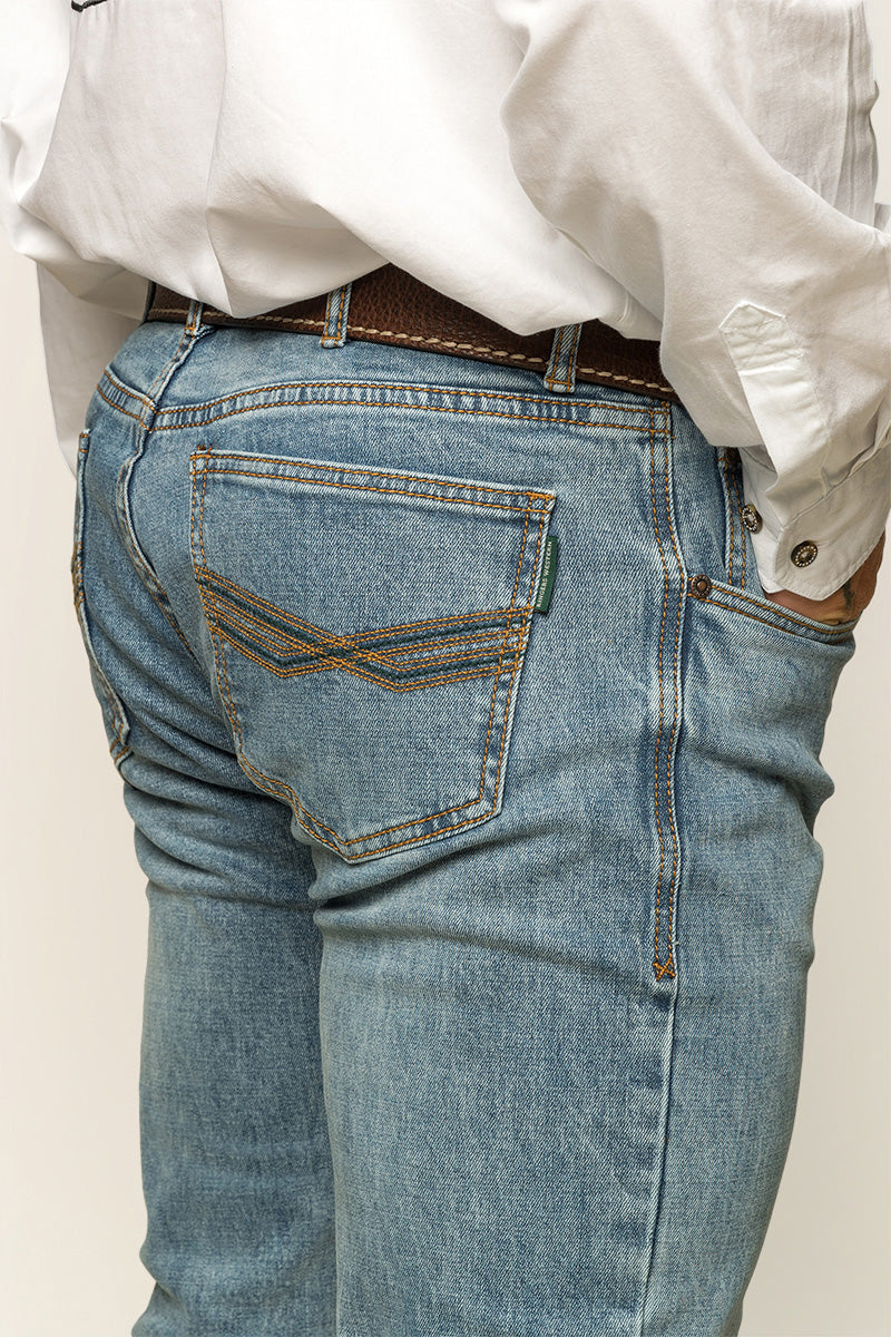 Ringers Western Muster Mens Mid Rise Slim Straight Fit Jeans - 26