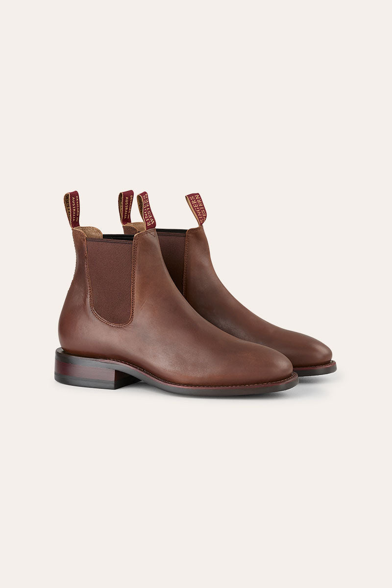 Ringers Western NEW Kununurra Mens Boots - Burnt Brown Side
