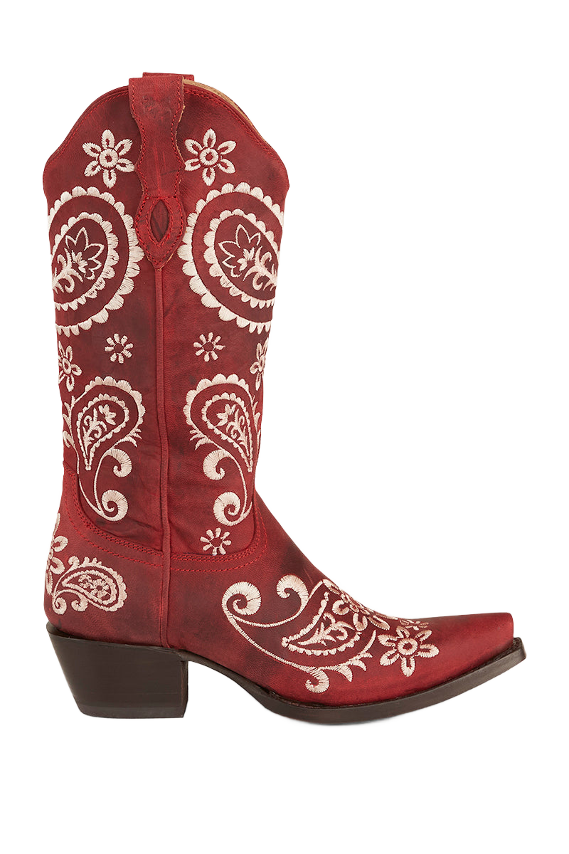 Ringers Western Olivia Womens Cuban Heel Western Boot - 6