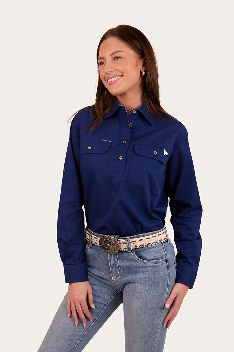Ringers Western Pentecost River Womens Work Shirt - Navy