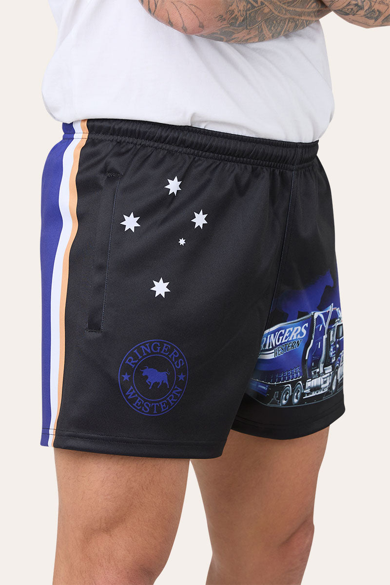 Ringers Western Road Rumble Unisex Footy Short - Side