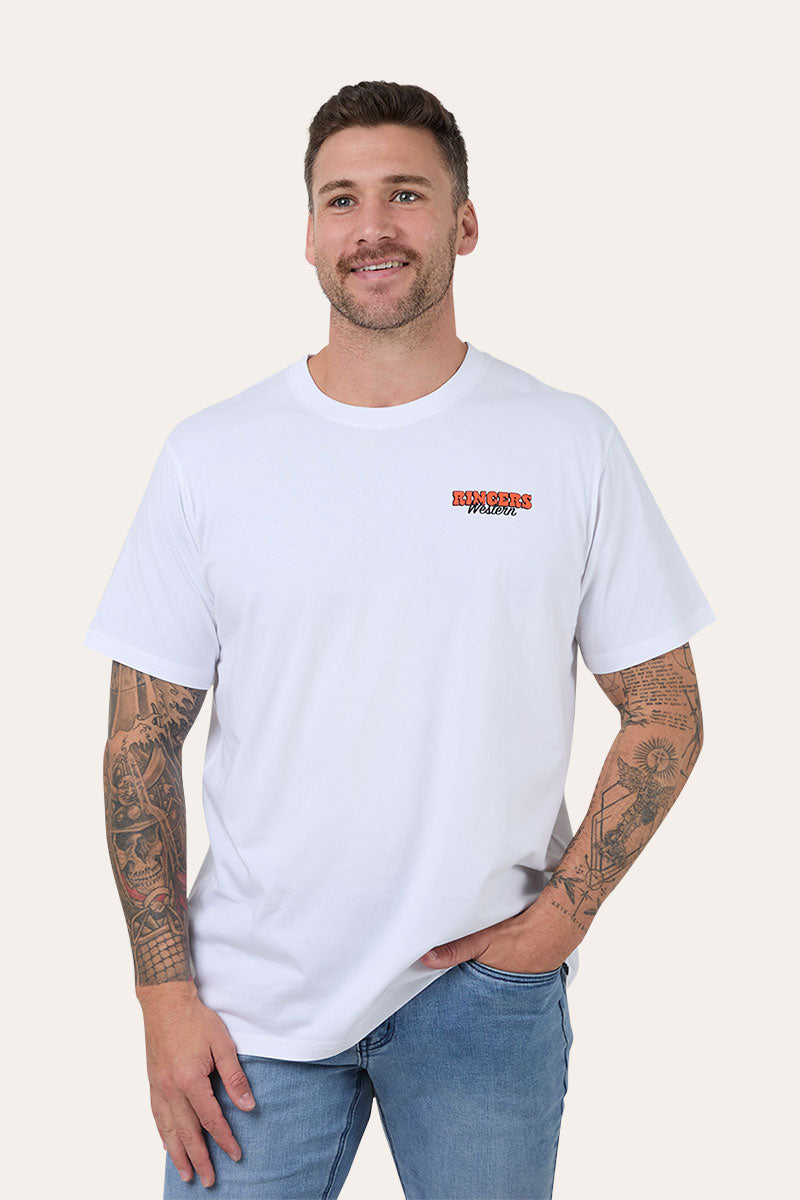 Ringers Western Side Chick Mens Loose Fit T-Shirt - Front