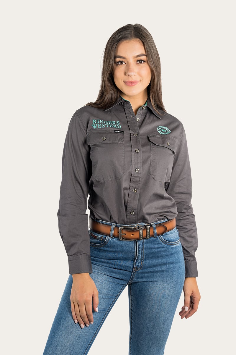 Ringers Western Signature Jillaroo Womens Full Button Work Shirt - 8