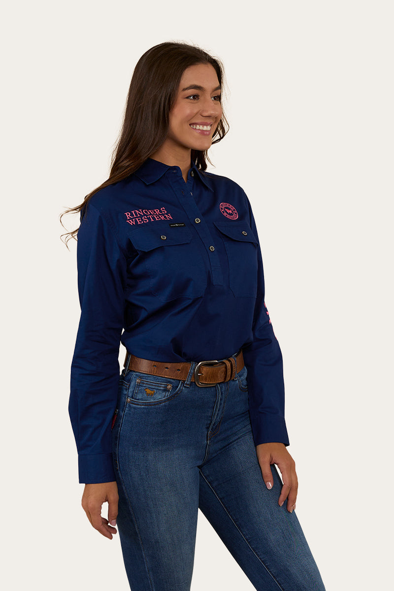 Ringers Western Signature Jillaroo Womens Half Button Work Shirt - 11