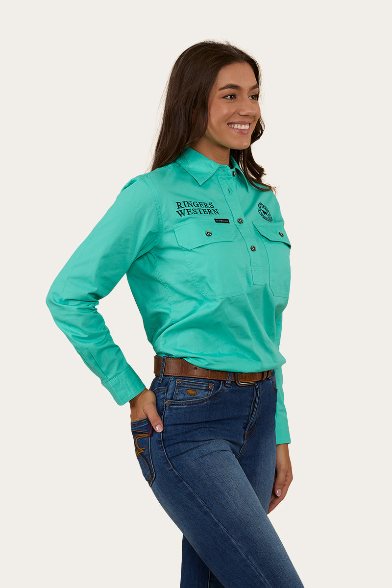 Ringers Western Signature Jillaroo Womens Half Button Work Shirt - 17