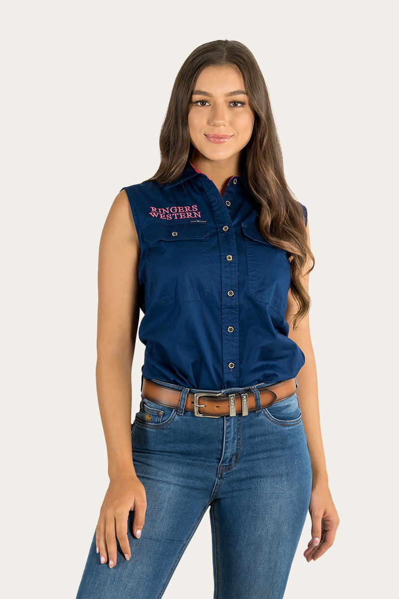 Ringers Western Signature Jillaroo Womens Sleeveless Work Shirt - 7