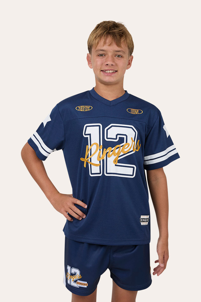 Ringers Western Since 2012 Youth Unisex Football Jersey - College Navy