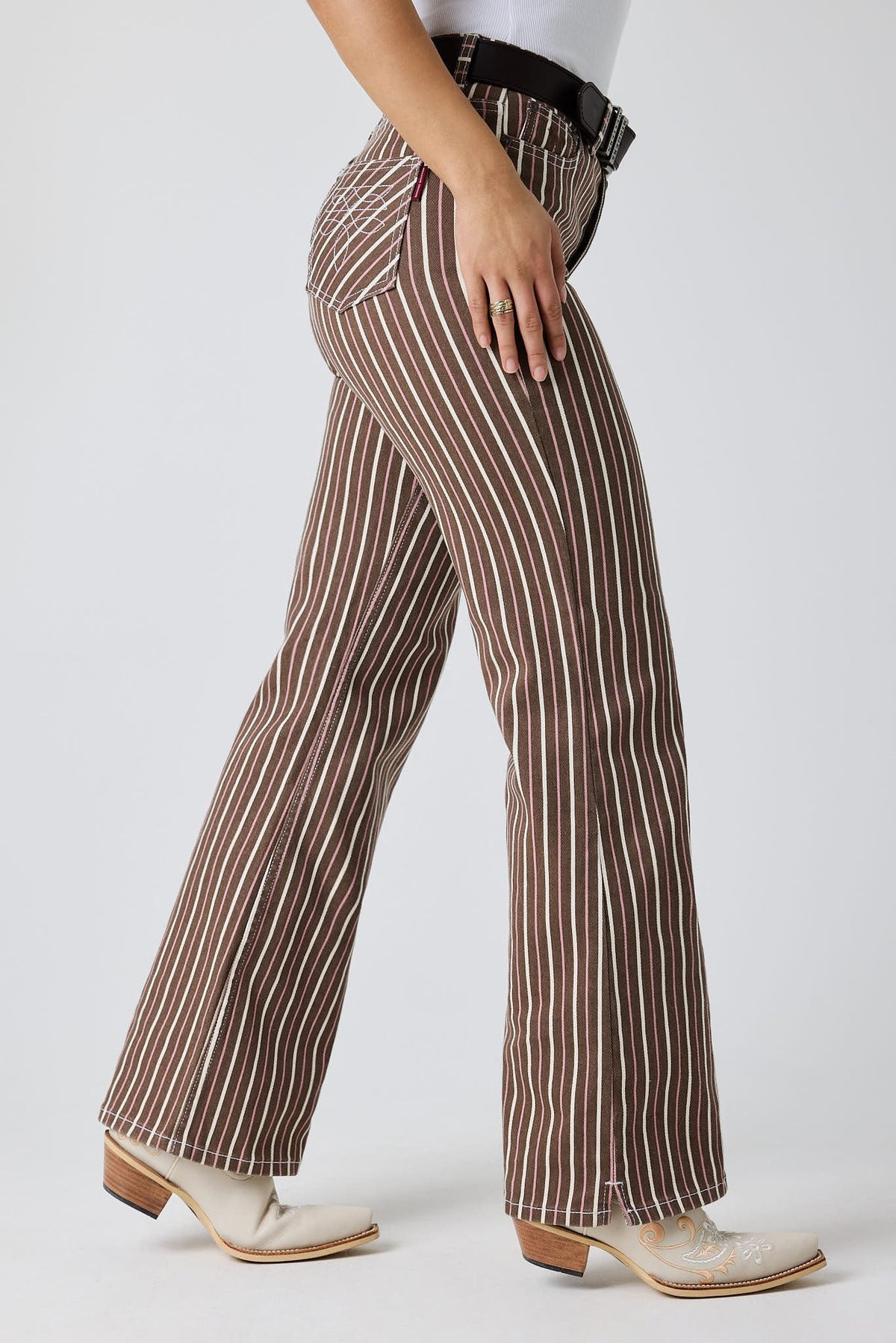 Ringers Western Tenika Womens Striped Denim Jean - Side