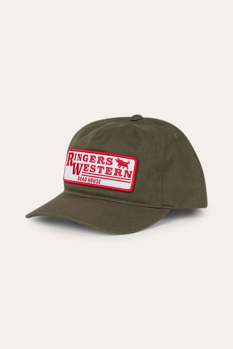 Ringers Western The Original Roadhouse Cap - Military Green Front