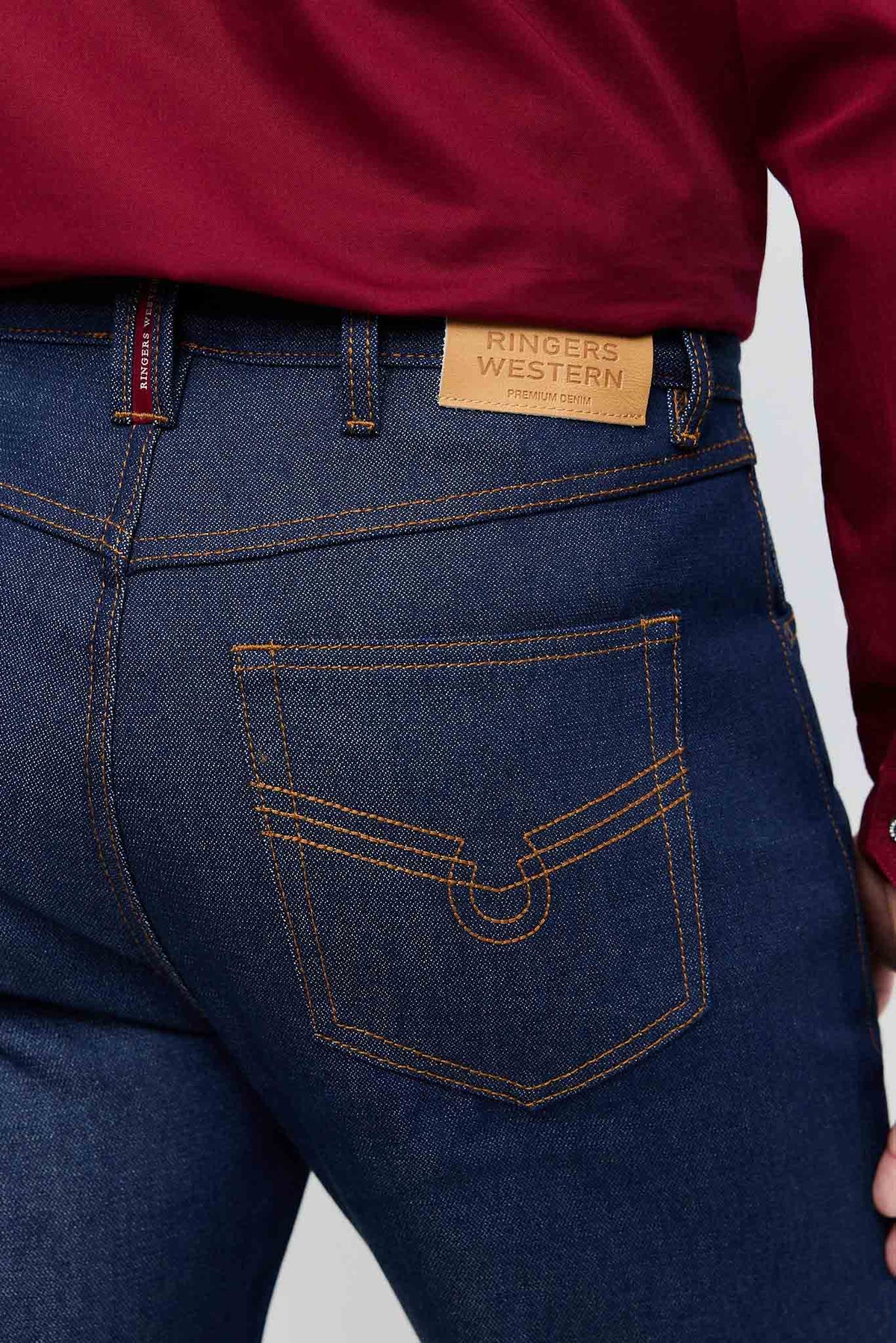 Ringers Western Throw Hands Mens Rigid Slim Cowboy Cut Jean - 2