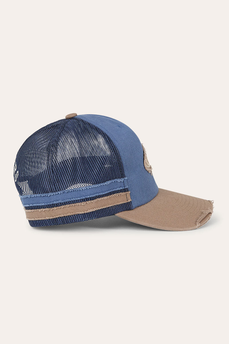 Ringers Western Worn Out Deep Fit Trucker Cap - Clay Blue Side