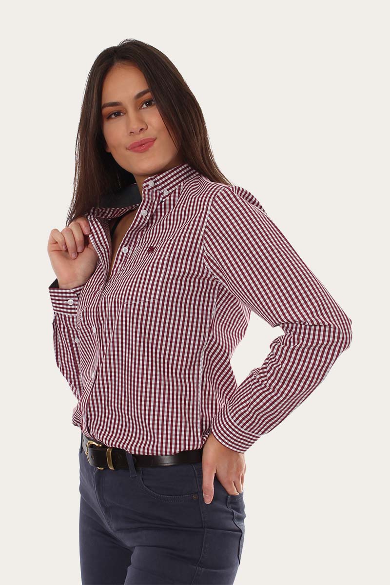Ringers Western Davidson Womens Gingham Dress Shirt
