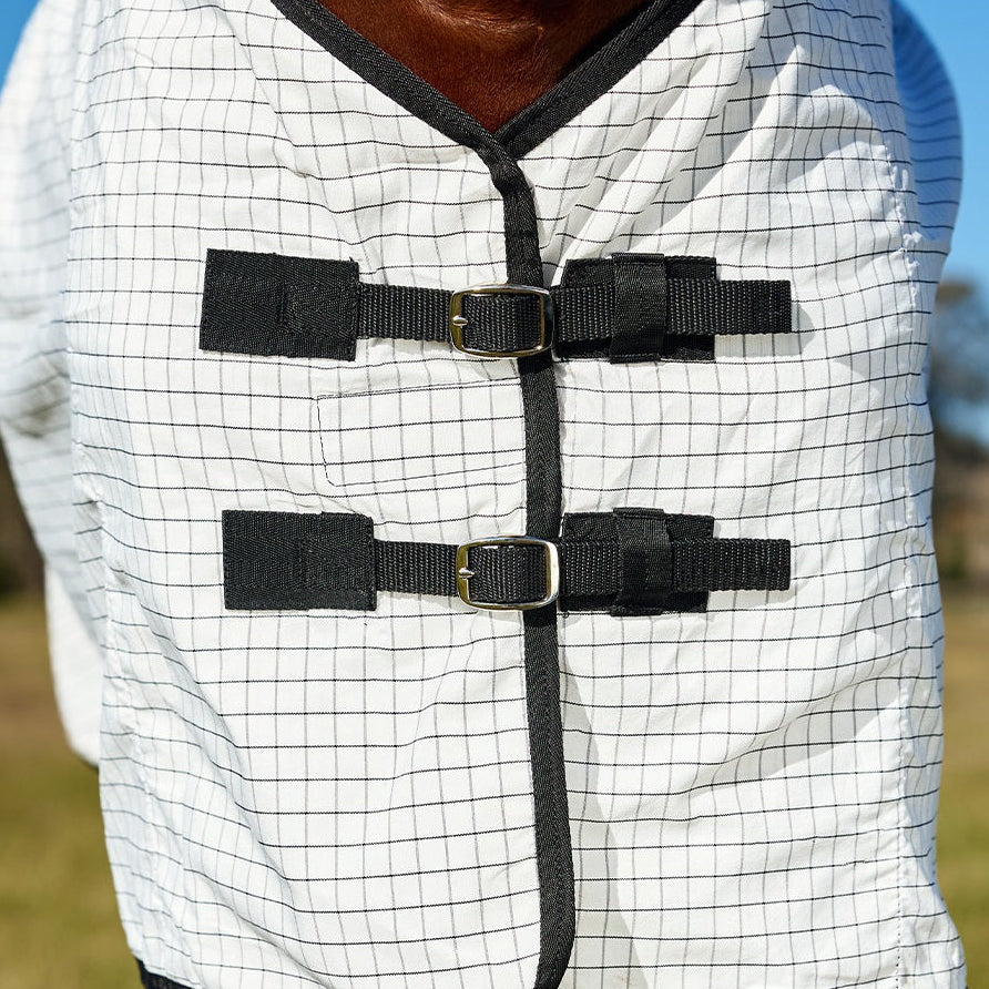 Saxon Kool Coat Classic Lite Standard Neck - White Black Chest
