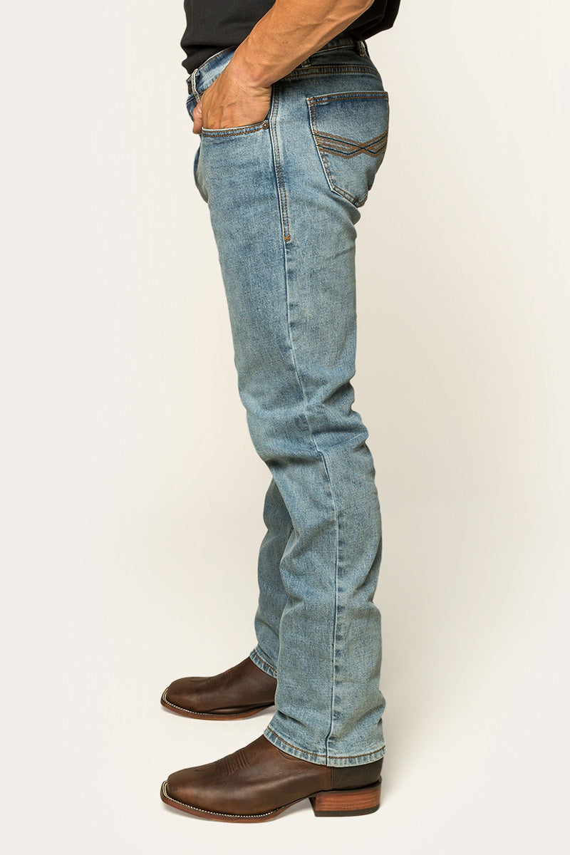 Ringers Western Muster Mens Slim Straight Fit Jeans