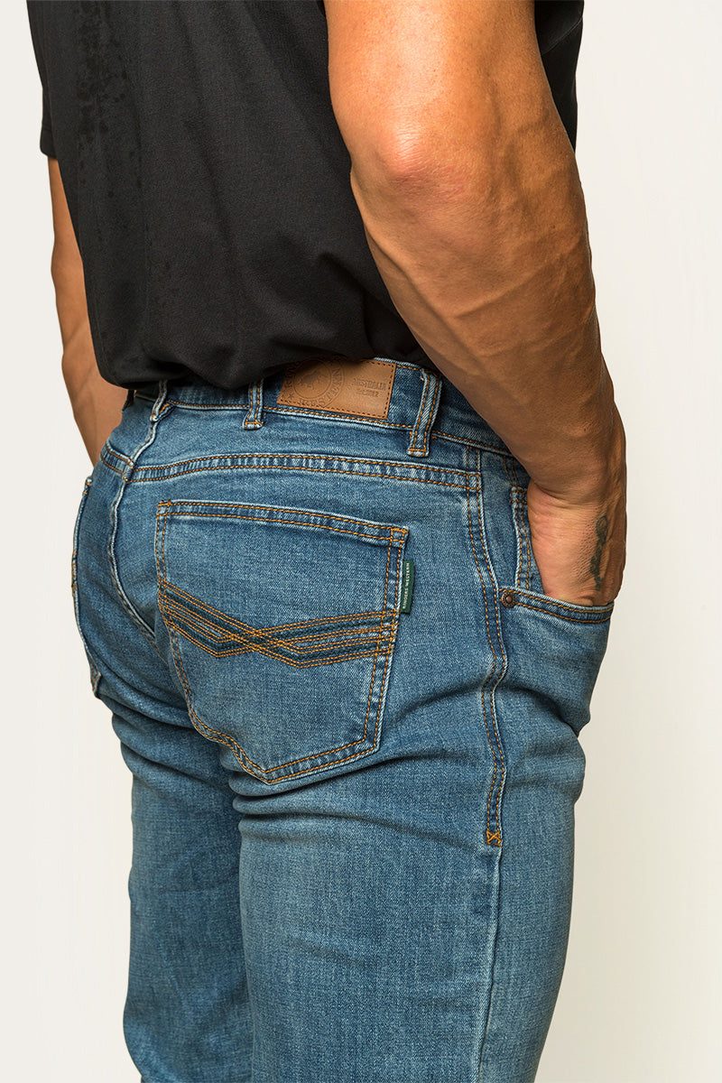 Ringers Western Muster Mens Slim Straight Fit Jeans