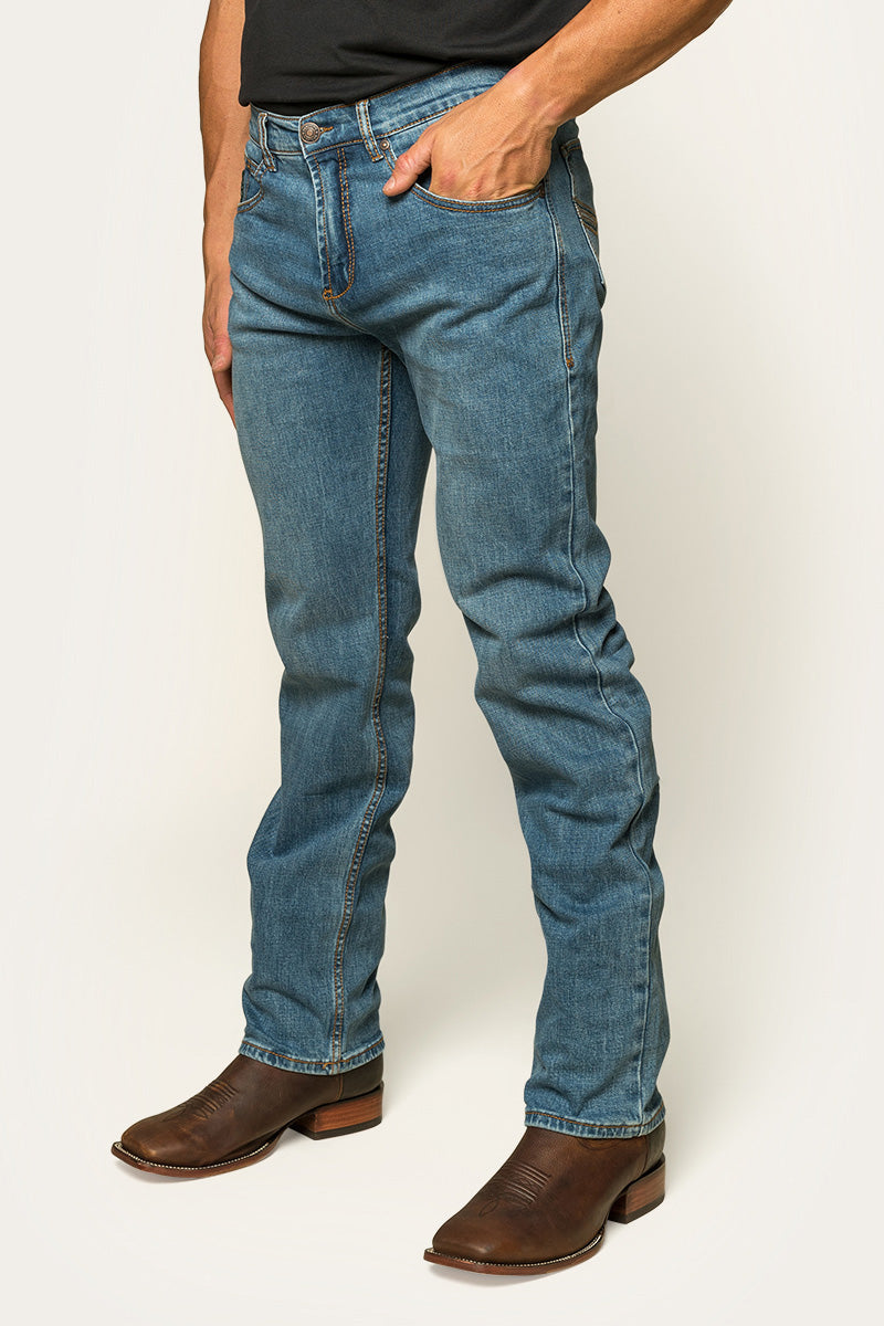 Ringers Western Muster Mens Slim Straight Fit Jeans