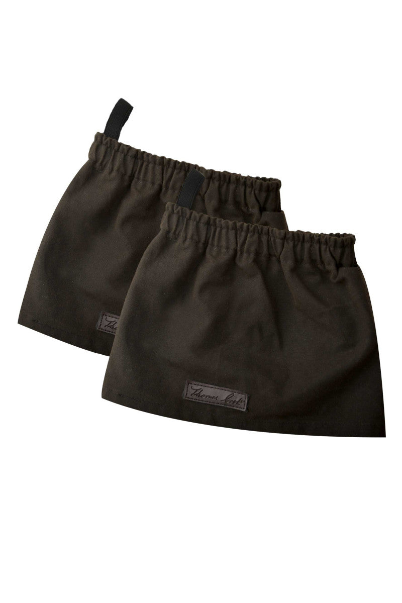 Thomas Cook High Country Bushman Short Oilskin Gaiters Rustic Mulch
