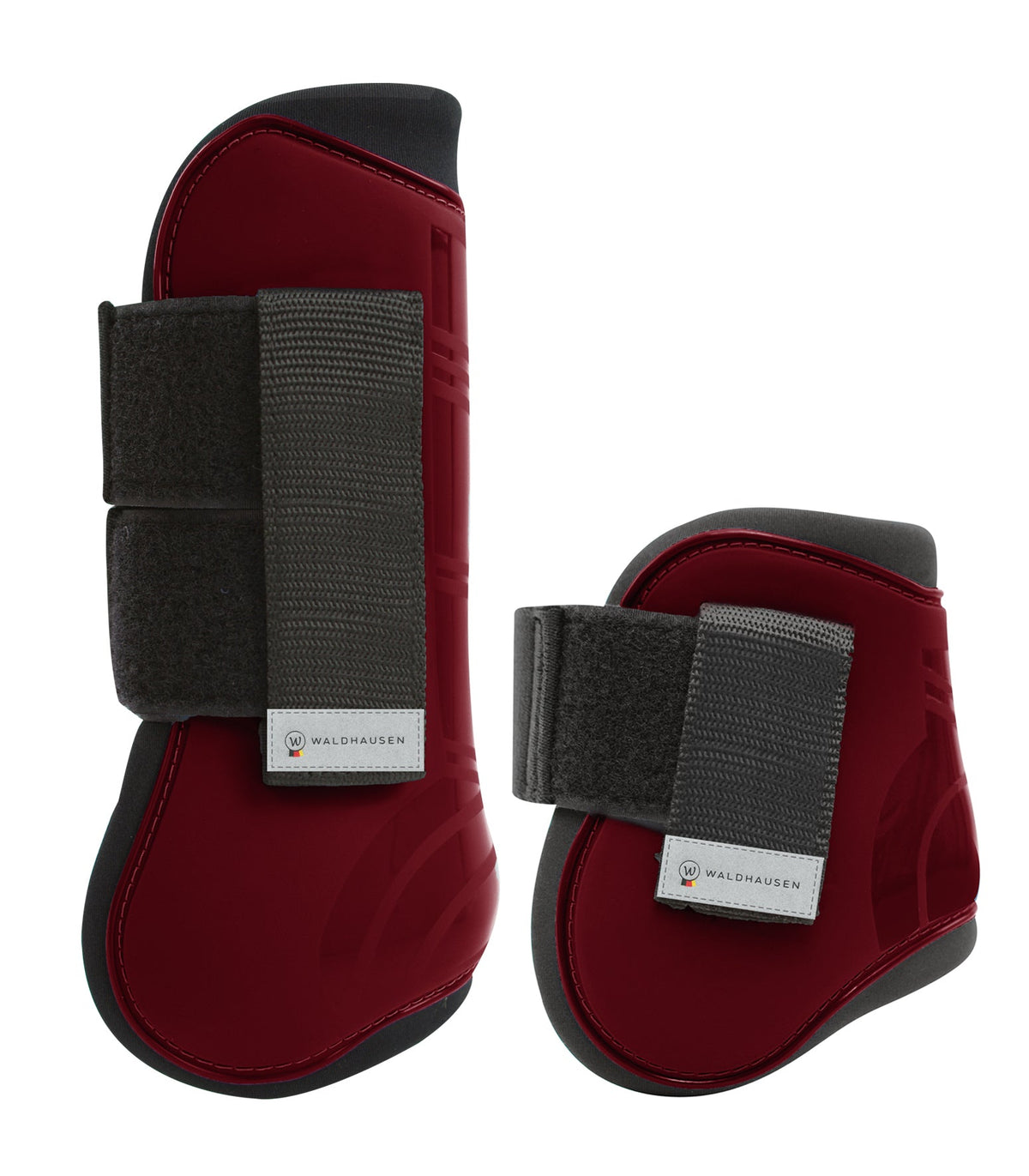 Waldhausen Pro Open Front Tendon & Fetlock Boot Black Set of 4 - 6