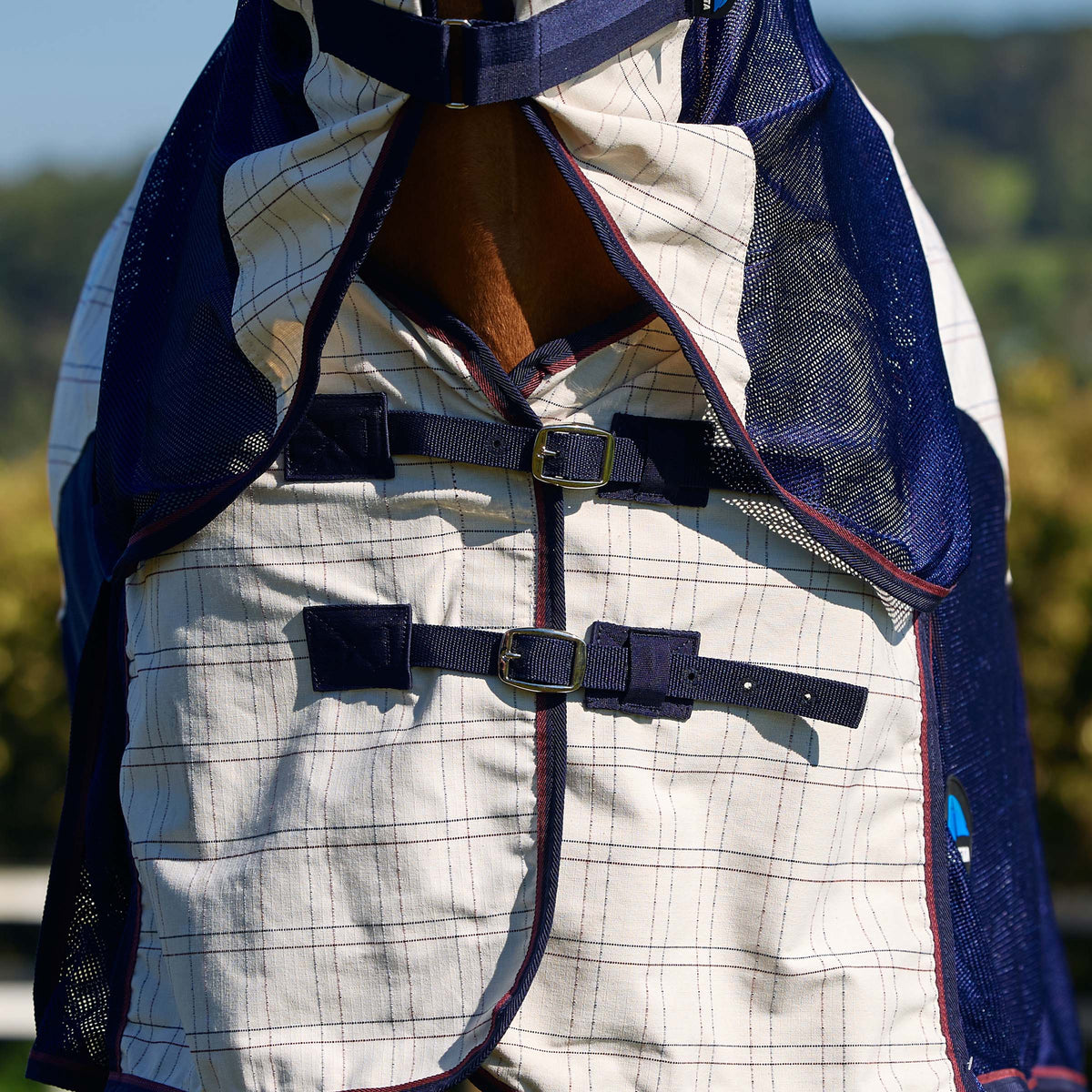Breeze Combo Scrunch Neck II - Beige/Navy/Burgundy