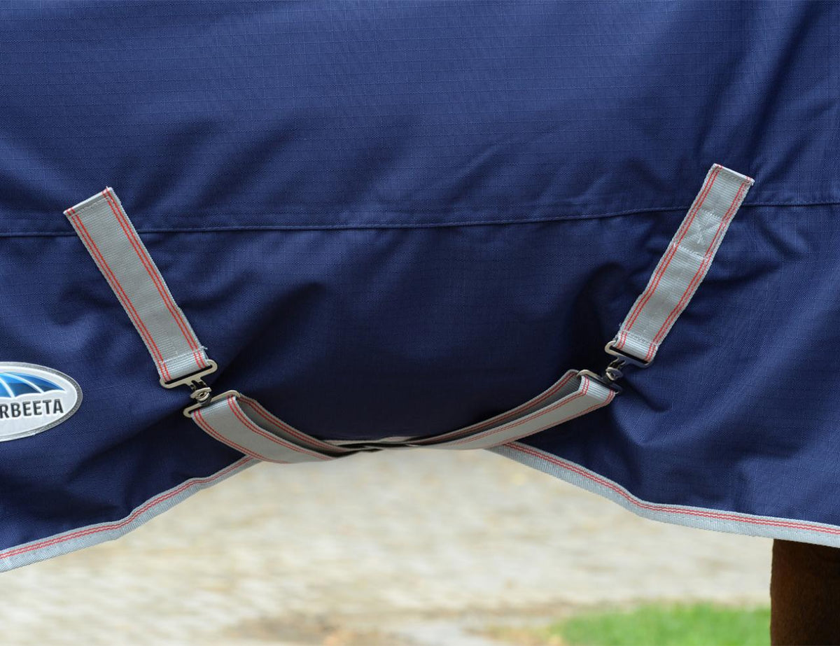Weatherbeeta ComFiTec Essential Combo - Navy Silver Red Surcingles