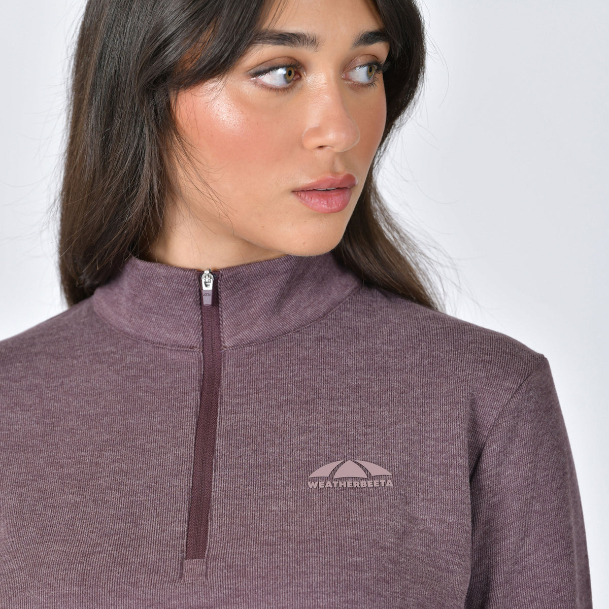 London Layer Long Sleeve Top - Mulberry Marle detail