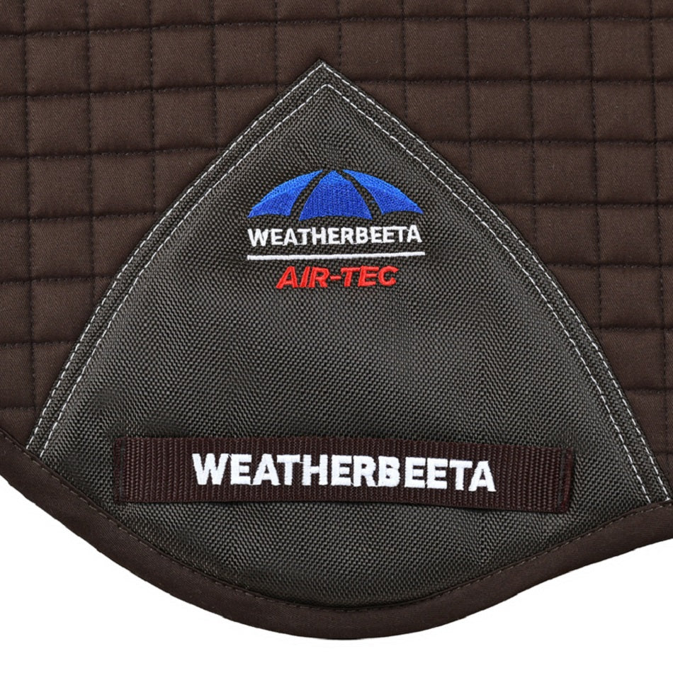 Weatherbeeta Prime Air-Tec Jump Saddle Pad - Chocolate Girth
