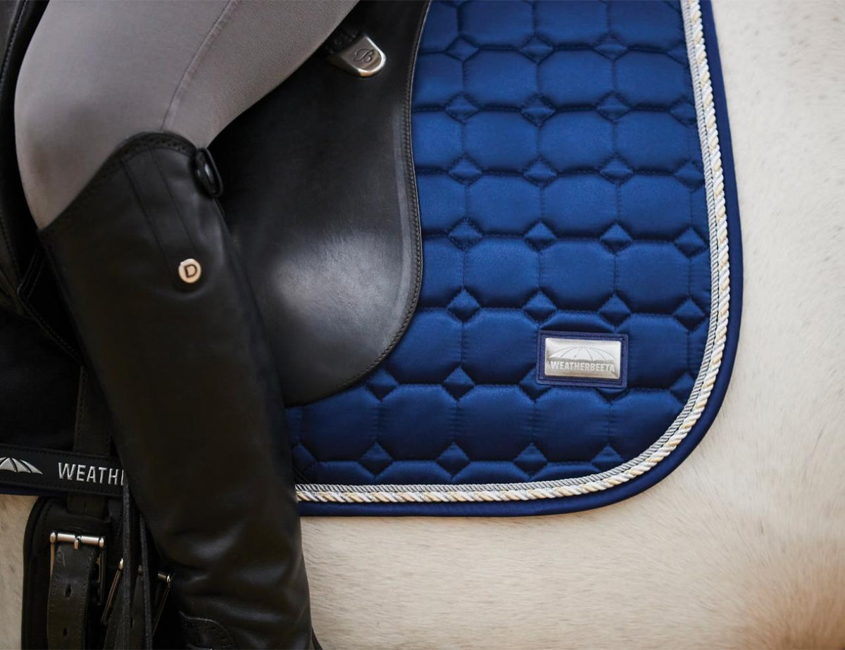 Weatherbeeta Prime Competitor Dressage Saddle Pad - Navy Detail - 2