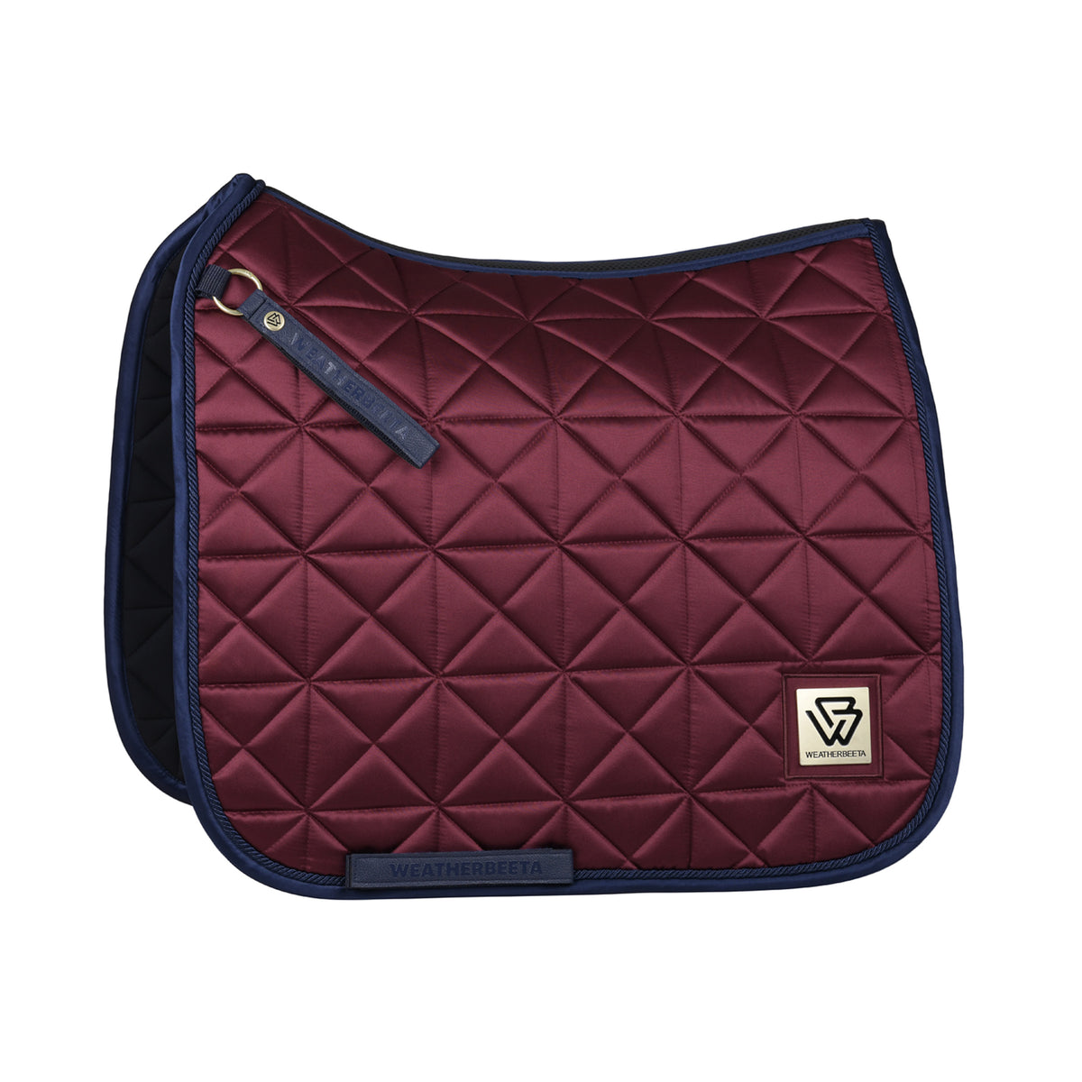 Weatherbeeta Satin Luxe Air-Tec Dressage Saddle Saddle Pad - Burgundy