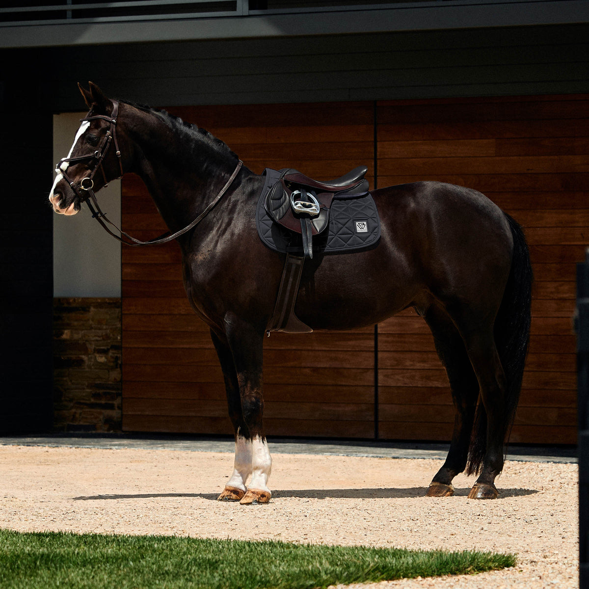 Weatherbeeta Satin Luxe Air-Tec Euro Jump Shaped Saddle Pad - 5