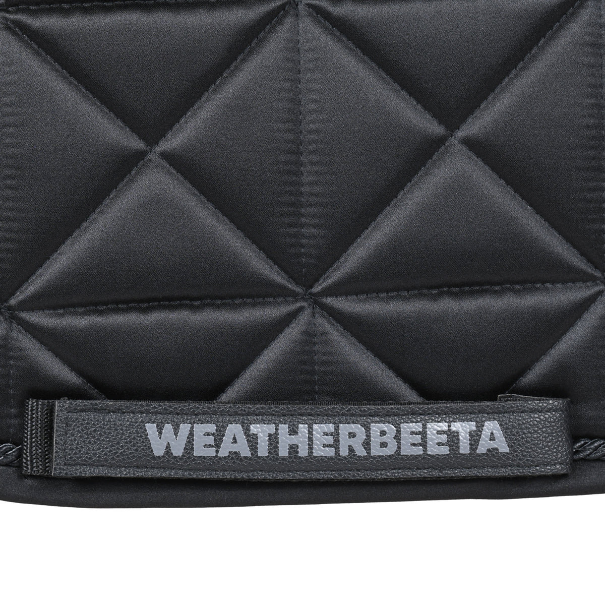 Weatherbeeta Satin Luxe Air-Tec Euro Jump Shaped Saddle Pad - Black Girth
