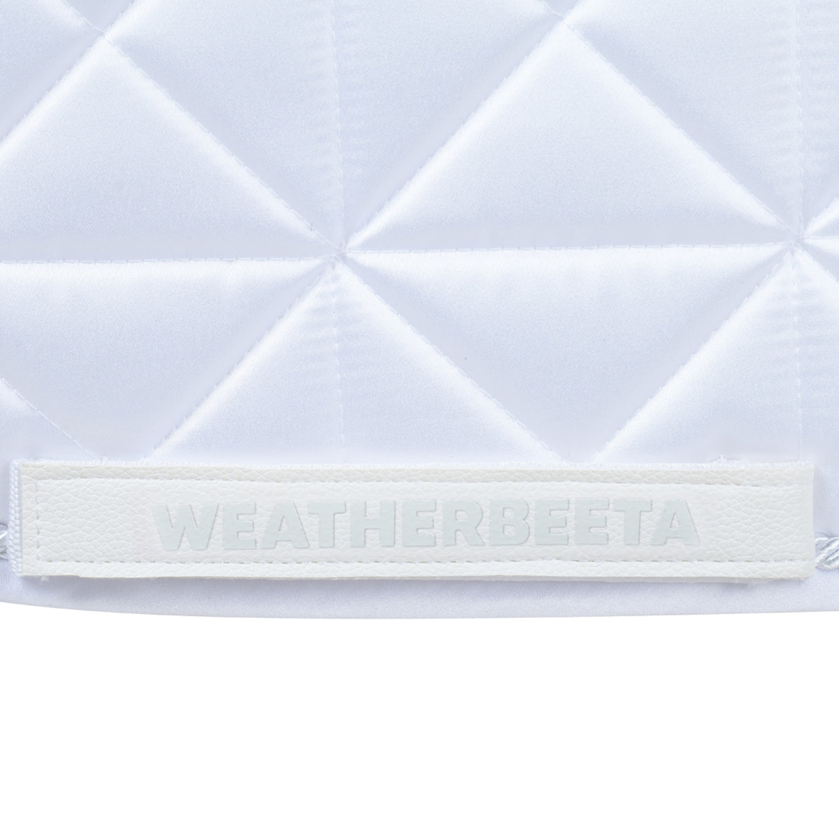 Weatherbeeta Satin Luxe Air-Tec Euro Jump Shaped Saddle Pad - White Girth