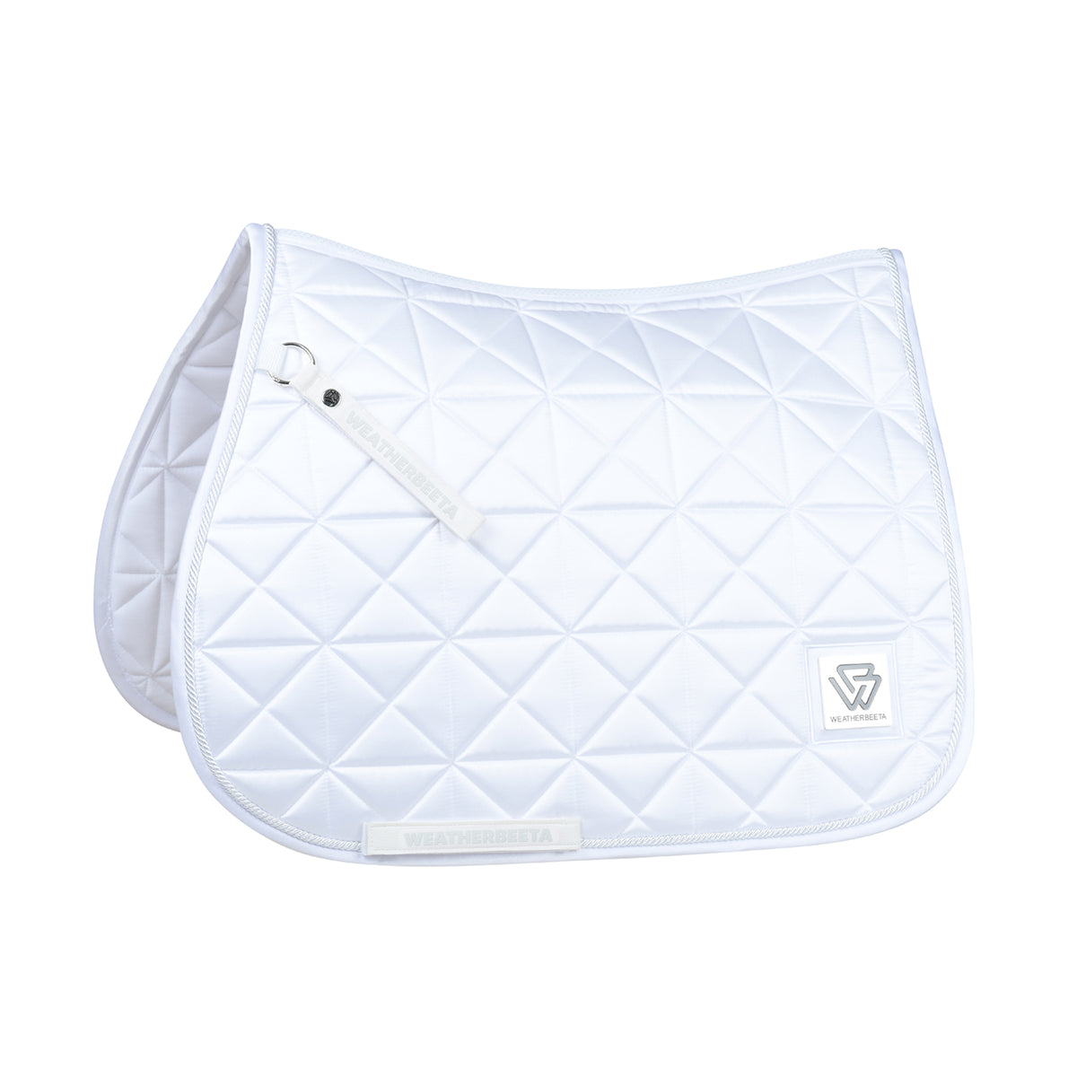 Weatherbeeta Satin Luxe Air-Tec Euro Jump Shaped Saddle Pad - White