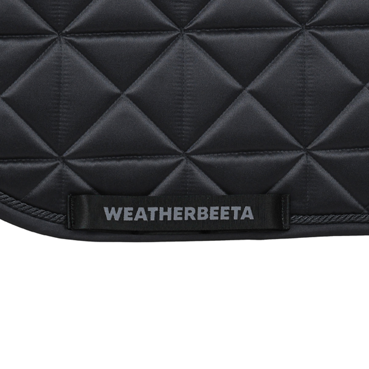 Black - girth strap keeper detail