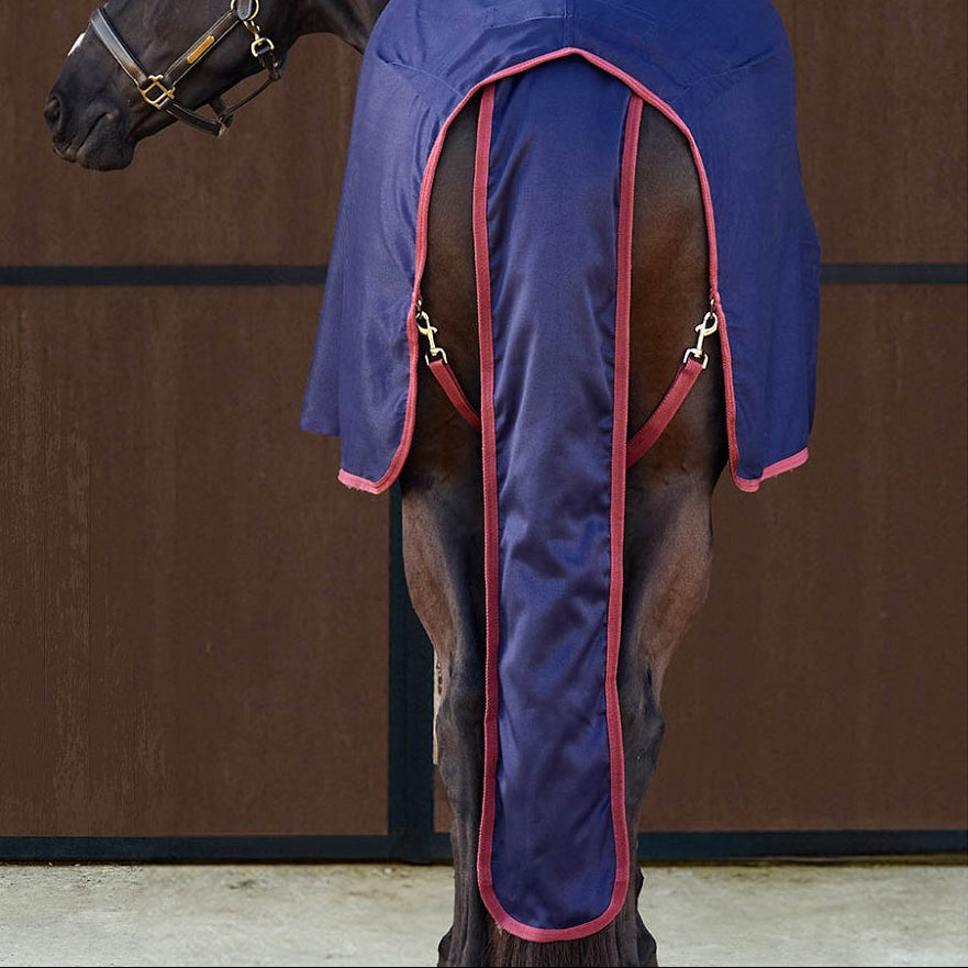 Weatherbeeta Show Sheet Tail Bag - Navy Burgundy