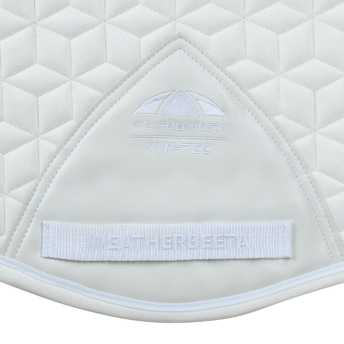 Weatherbeeta Suede Elite Air-Tec All Purpose Saddle Pad - White Girth
