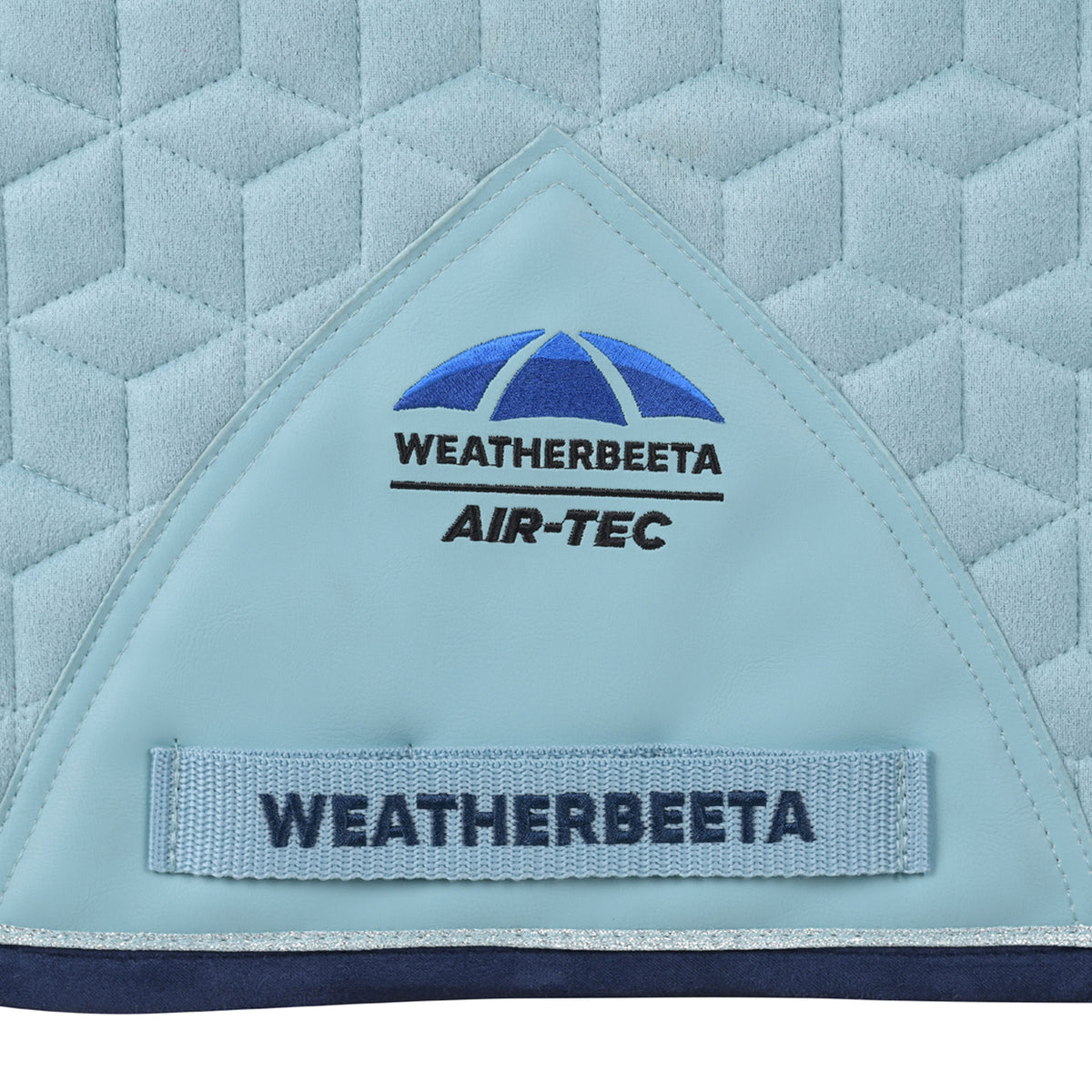 Weatherbeeta Suede Elite Air-Tec Dressage Saddle Pad - Aqua Girth