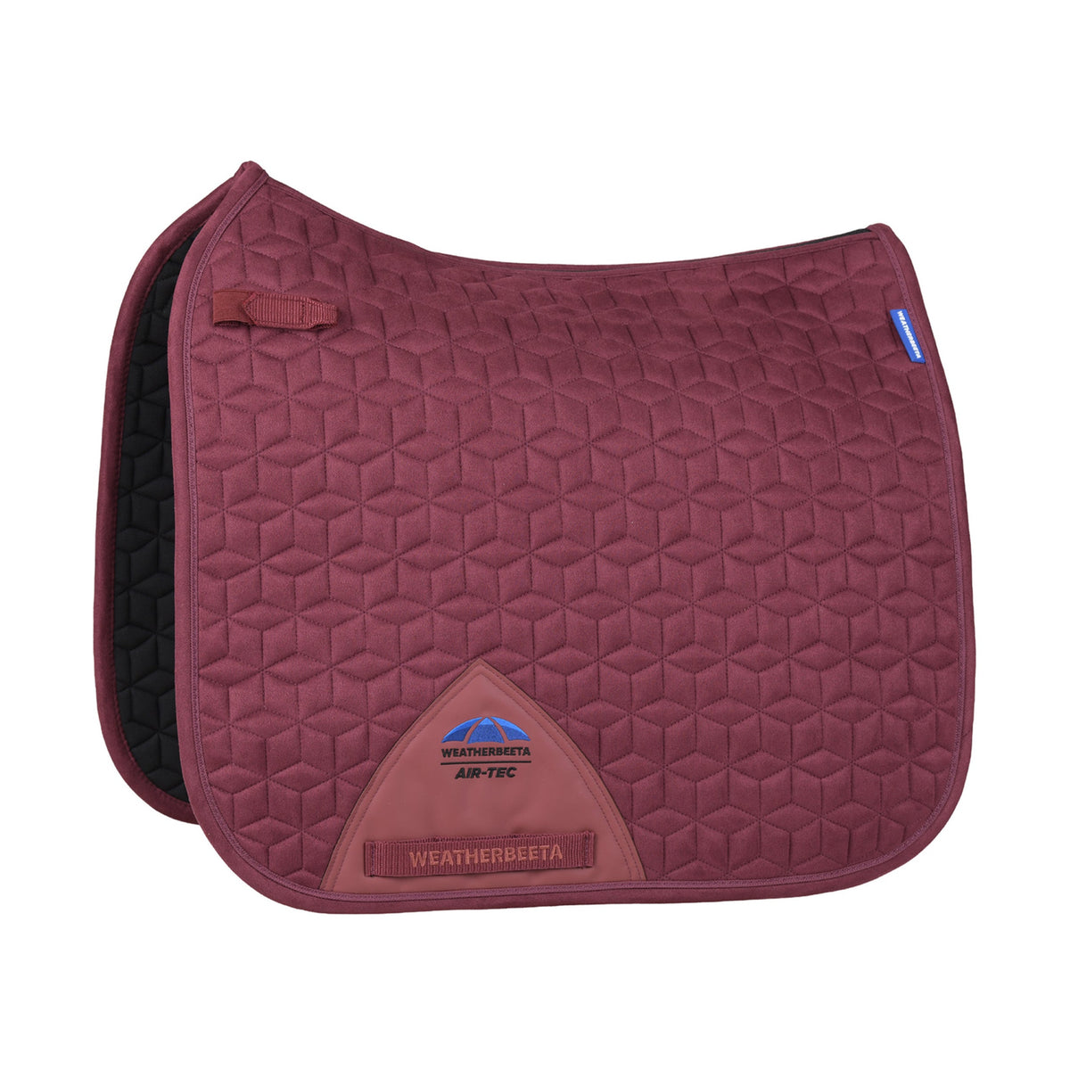 Weatherbeeta Suede Elite Air-Tec Dressage Saddle Pad - Burgundy