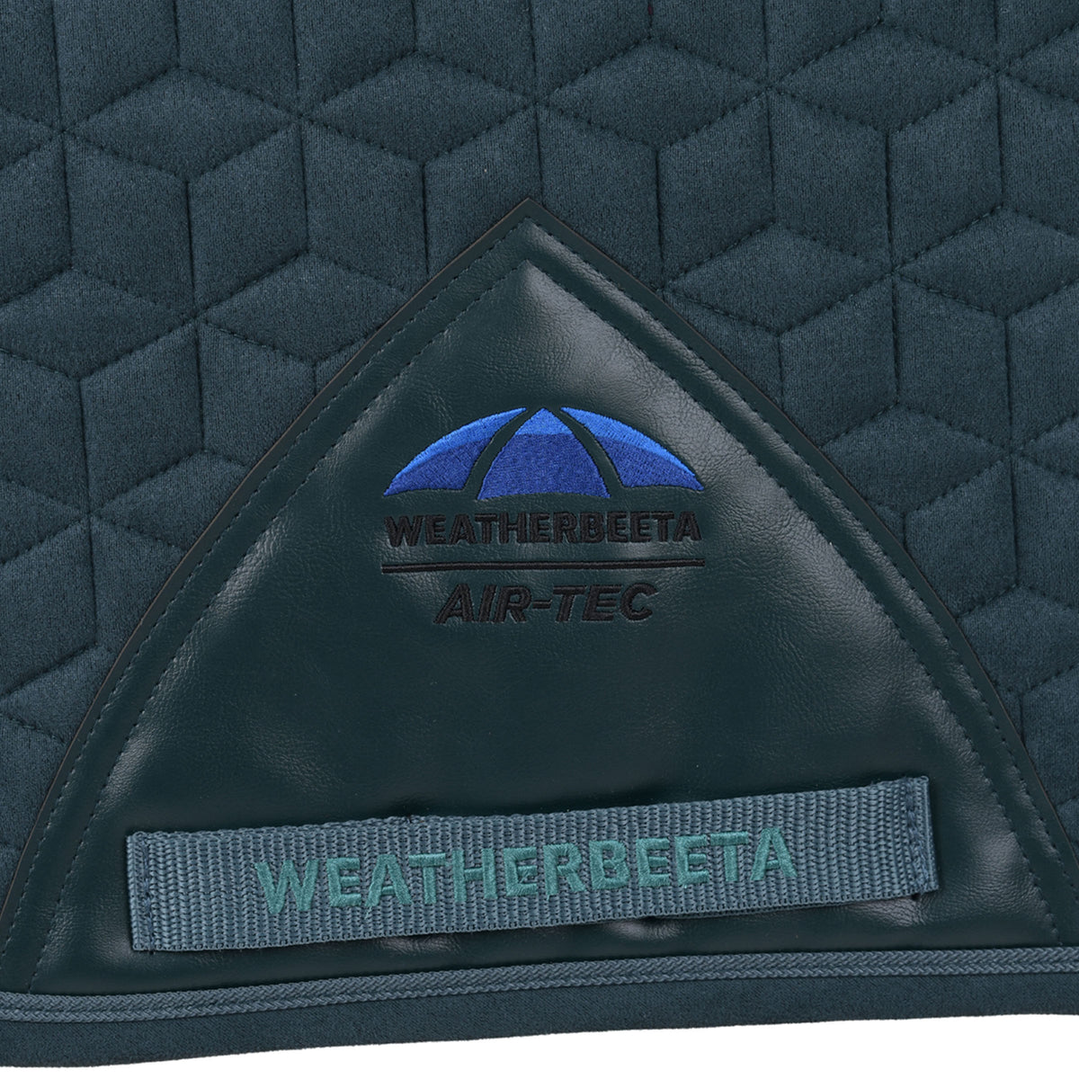 Weatherbeeta Suede Elite Air-Tec Dressage Saddle Pad - Forest Green Girth