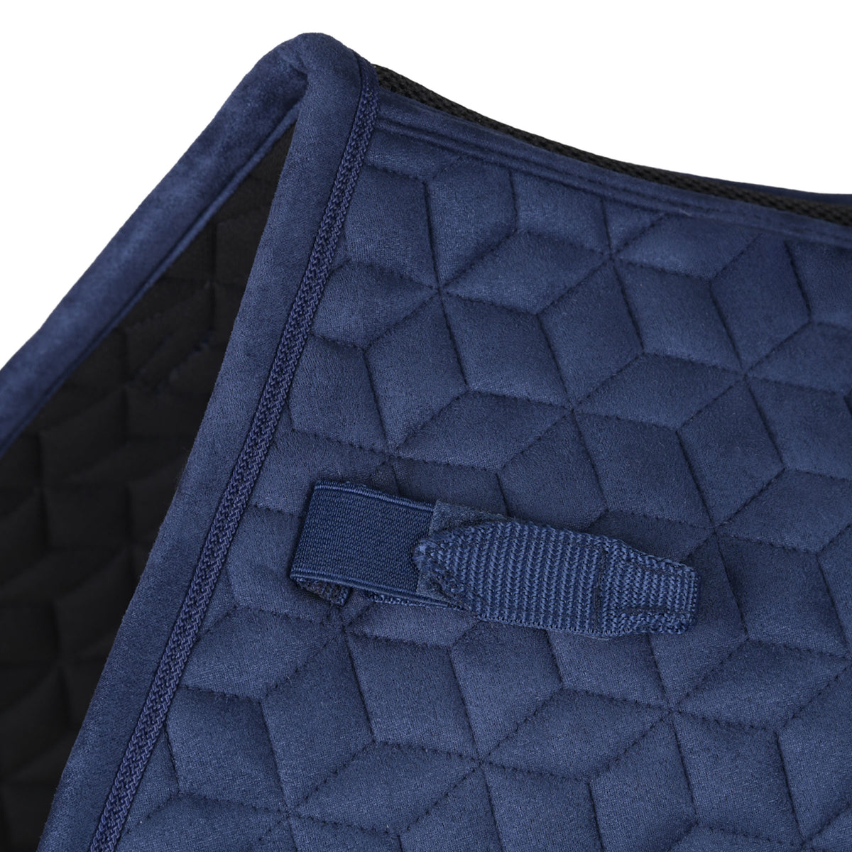 Weatherbeeta Suede Elite Air-Tec Jump Saddle Pad - Navy D-ring