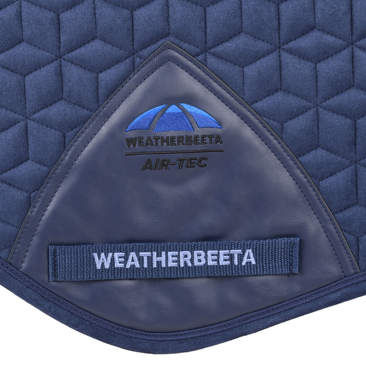 Weatherbeeta Suede Elite Air-Tec Jump Saddle Pad - Navy Girth