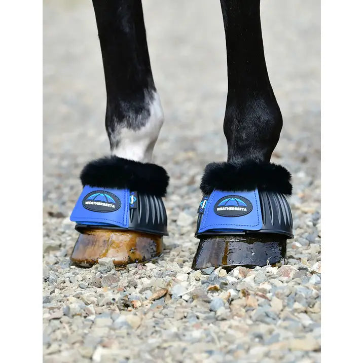 Weatherbeeta Tough-Tec Prime Fleece Trim Rubber Bell Boots - 2
