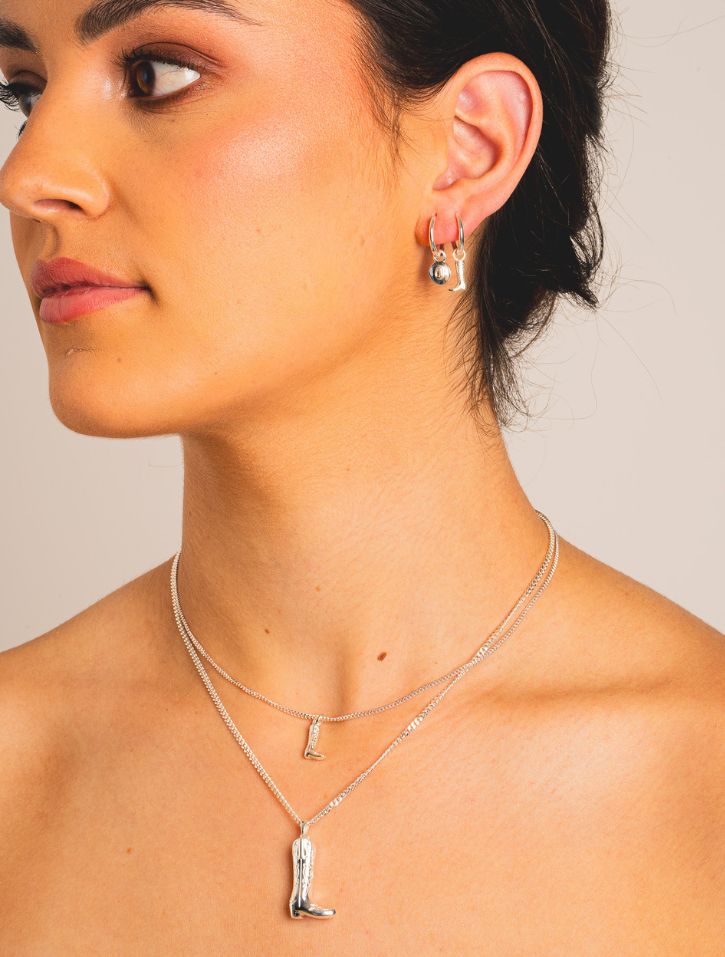 Whistle & Pop Trailblazer Dainty Boot Hoops