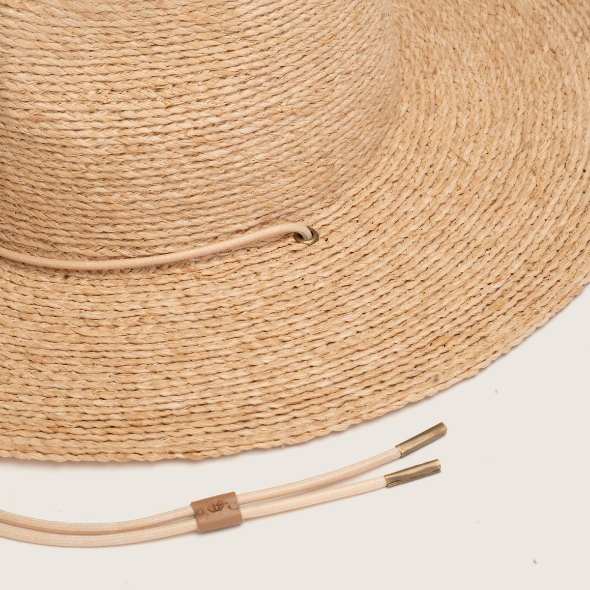 Will & Bear Austin Straw Wide Brim Hat - Sand Close