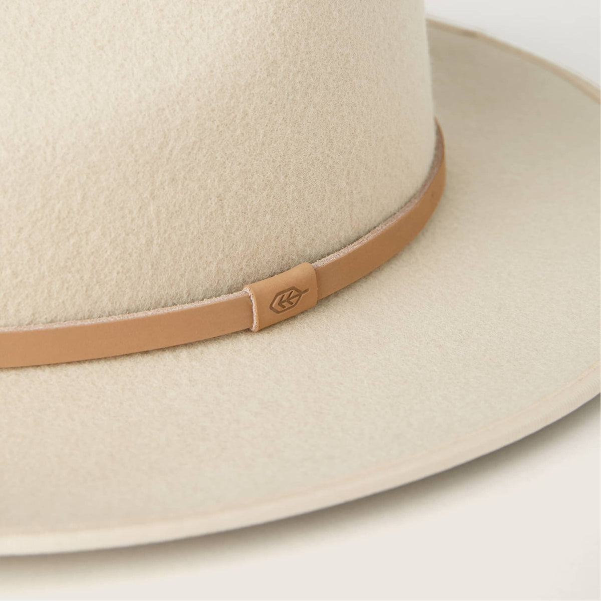 Will & Bear Calloway Felt Fedora - Cream Detail