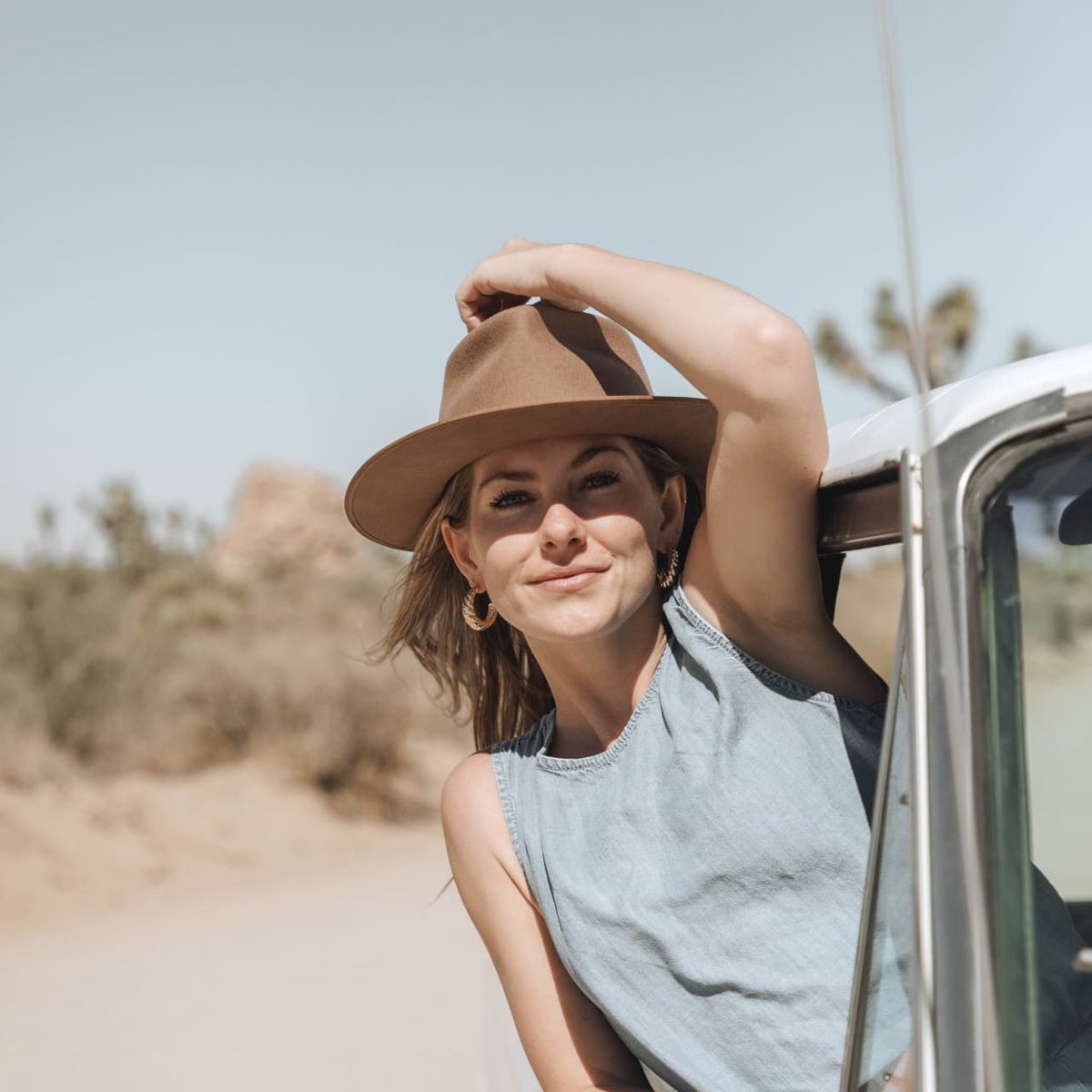 Will & Bear Calloway Felt Fedora - Tan Brown