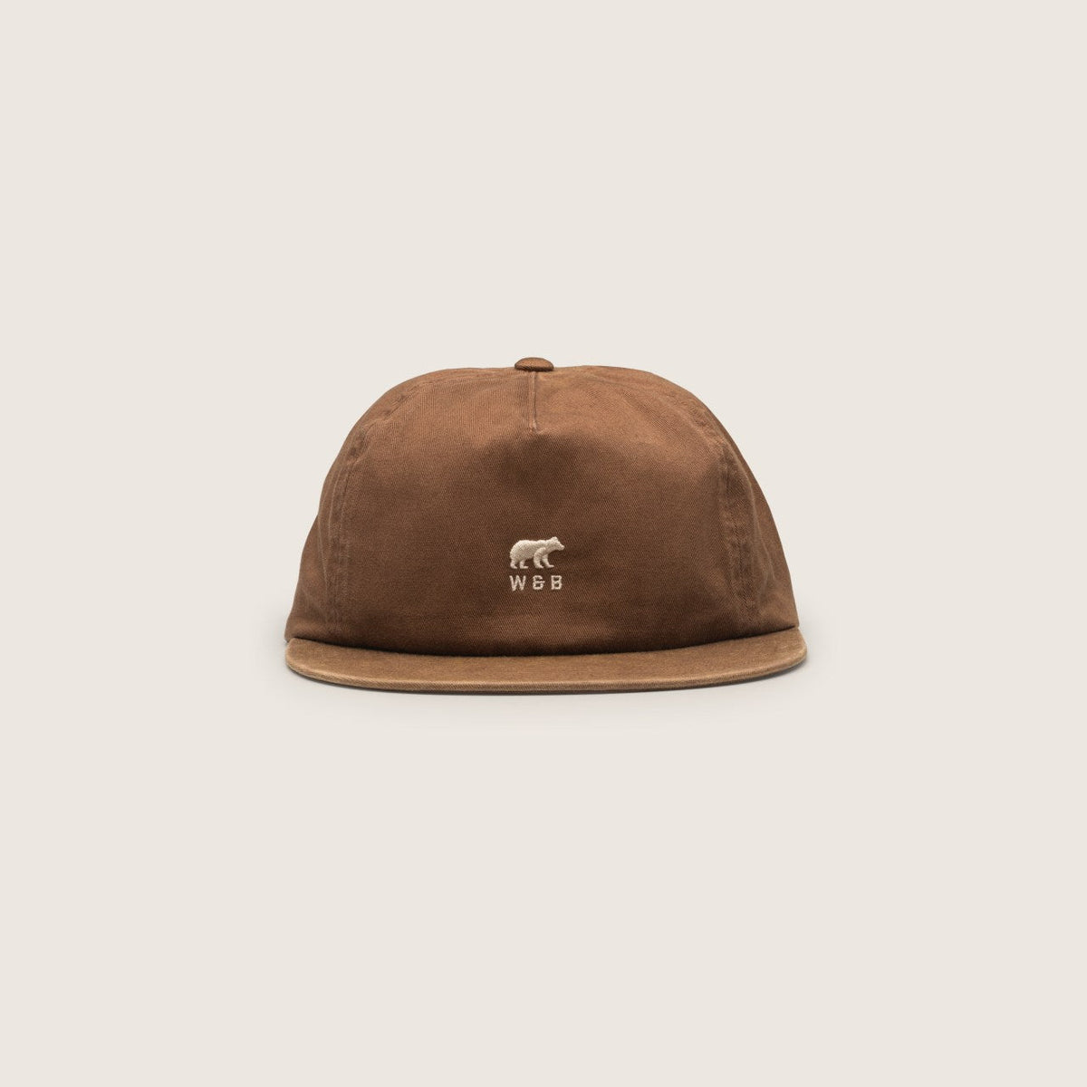 Will & Bear Ranger 5-Panel Cap - Brown Front View